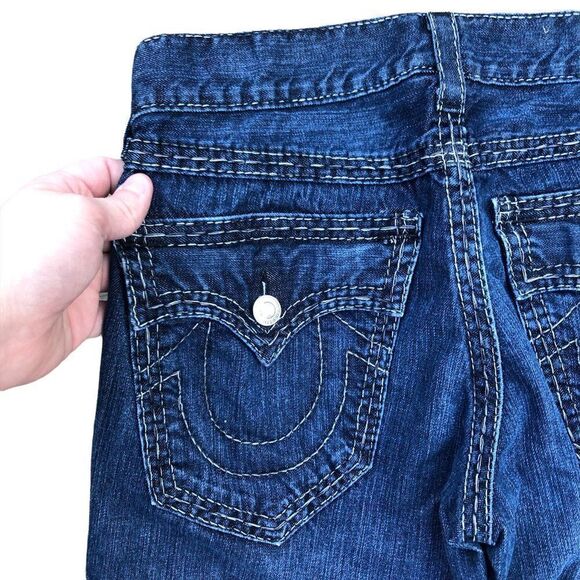 TRUE Religion Jeans Size 31 BOOT CUT Blue - Picture 12 of 13